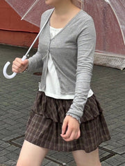 受注制【OaKS】vneck cardigan (3color)