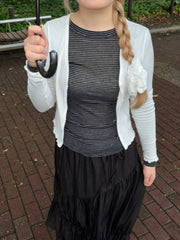 受注制【OaKS】see-through stripe long sleeve (3color)