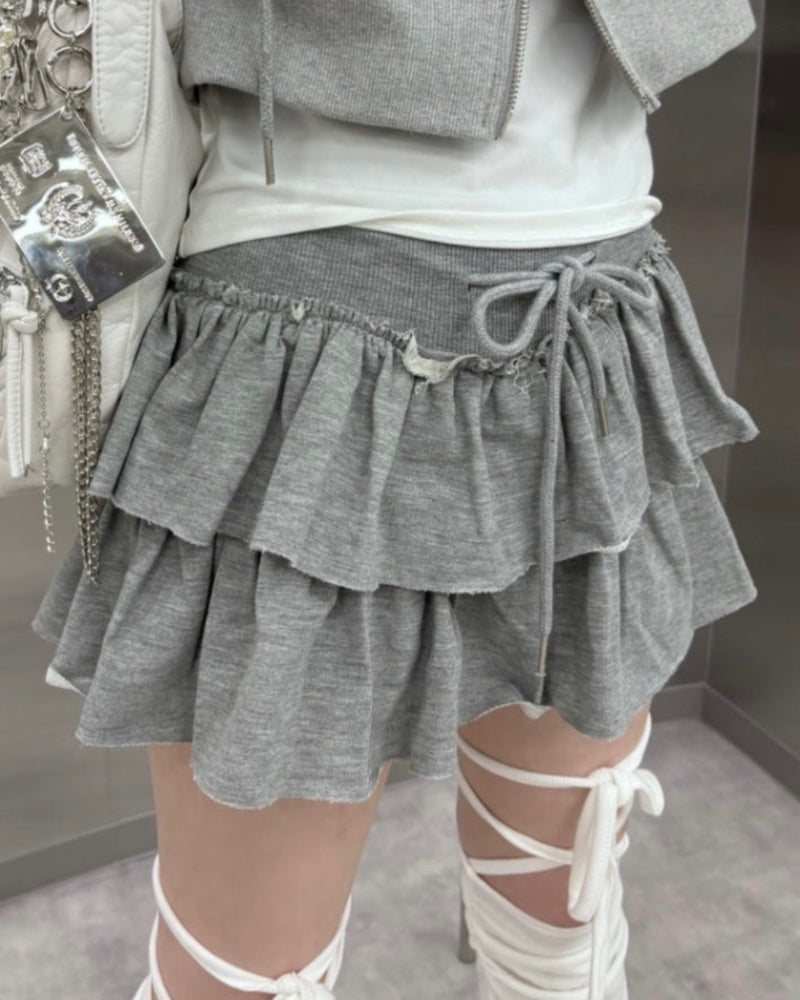 受注制【nmtc+】frill mini skirt 2 (4color)