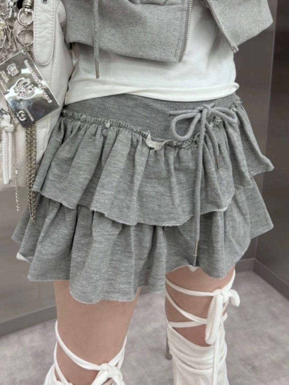 受注制【nmtc +】frill mini skirt 2 (4color)