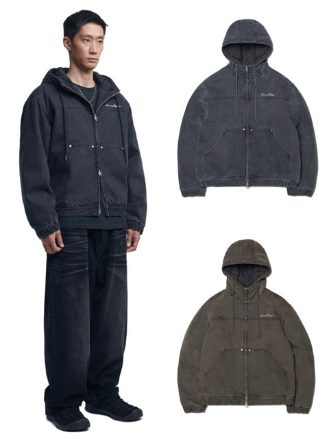 【NOMANUAL】W.D HOODED ZIP-UP JACKET