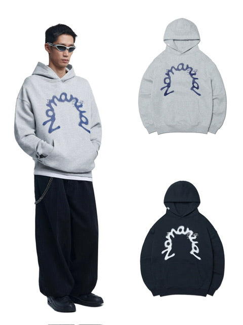 【NOMANUAL】S.P.L HOODIE / 【ノーマニュアル】ロゴ長袖パーカー