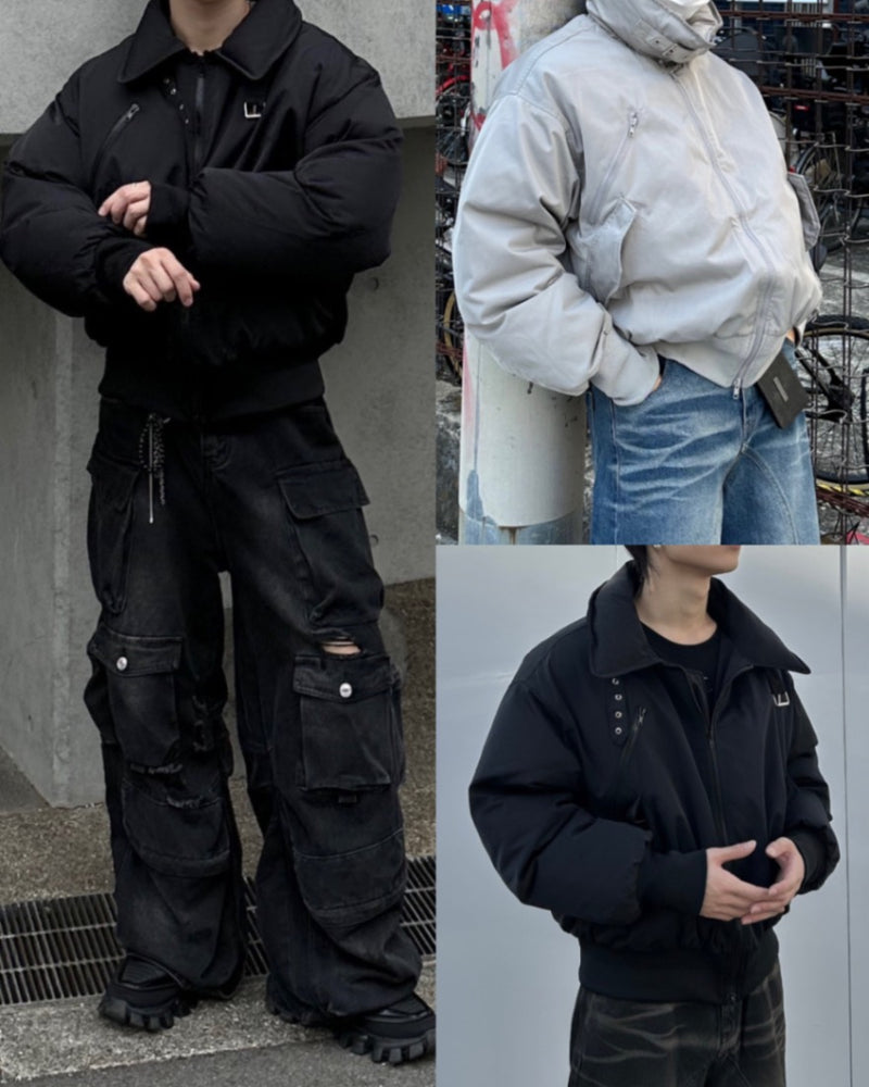 大阪店WEB限定【Chikashitsu +】stand neck padding jacket (2color)