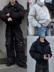 大阪店WEB限定【Chikashitsu +】stand neck padding jacket (2color)