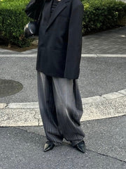 受注制【OaKS】stripe design buggy pants