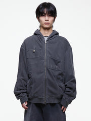 【THECOLDESTMOMENT】TCM multi hooded zip-up