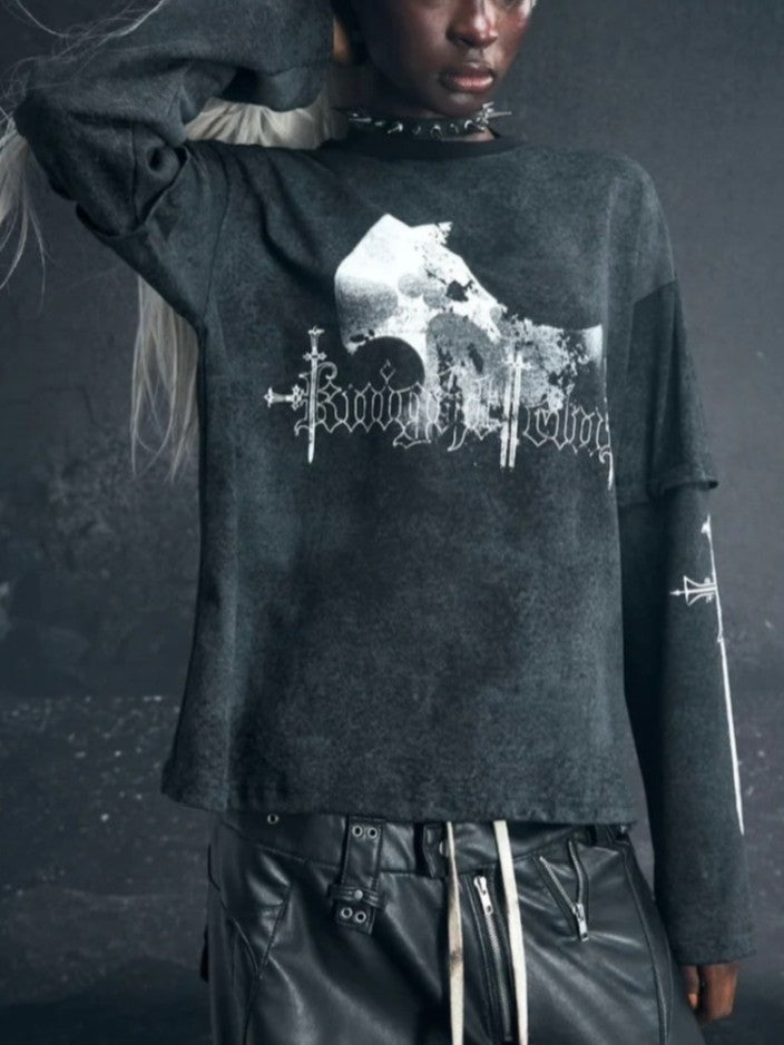 【Cozy world Wide】KNIGHT CLUB WAXED LONGSLEEVE