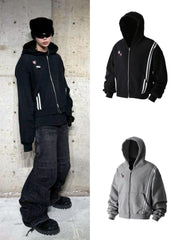 【roaringrad】WASHED HOODIE ZIP-UP 1