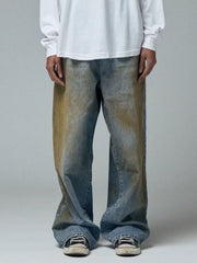【BASKETCASE】LAX BAGGY DENIM, mud wash