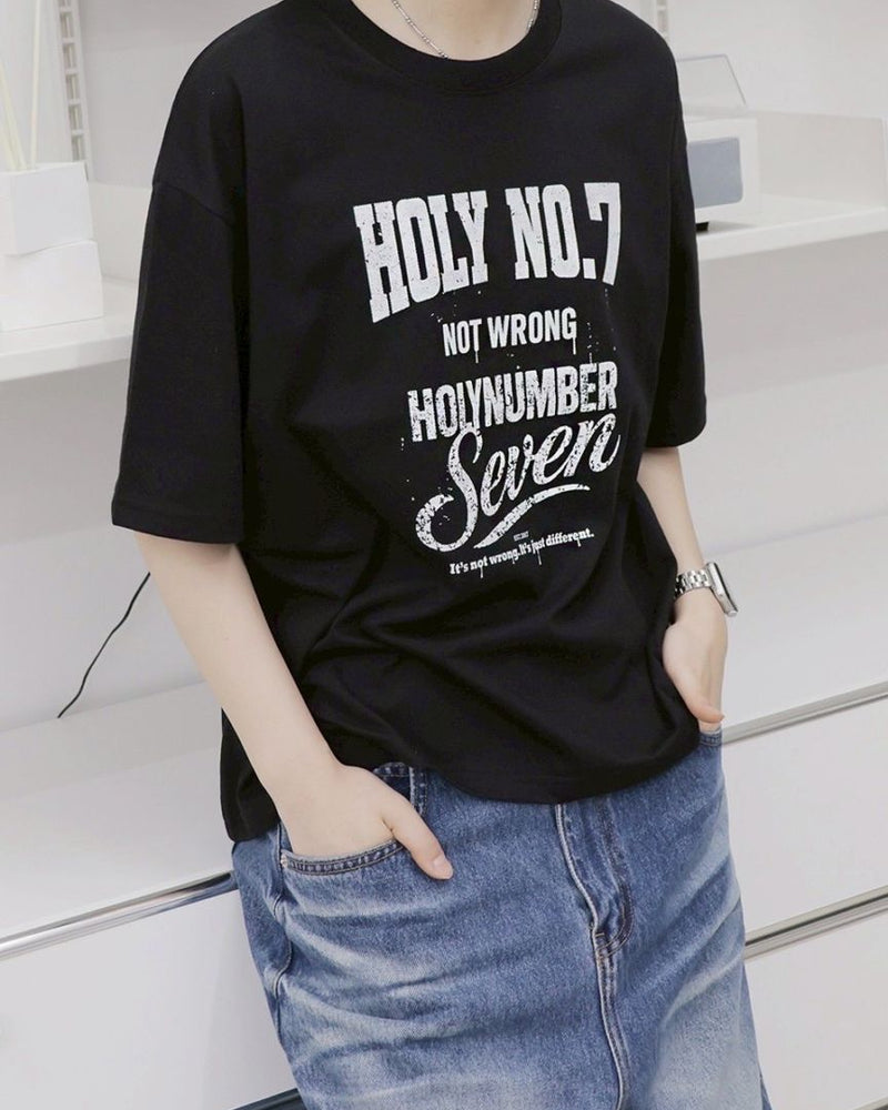 【HOLY NUMBER 7】Graphics Archive Short Sleeve T-Shirt 8