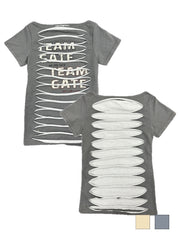 【GATELESS】SLASH DAMAGE LOGO T-SHIRT / 【ゲートレス】スラッシュダメージロゴ半袖Tシャツ