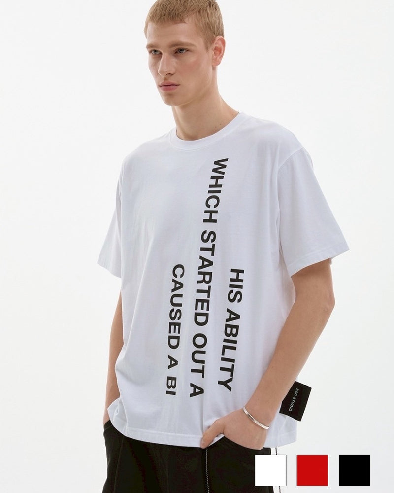 【ESC STUDIO】mega label t-shirt