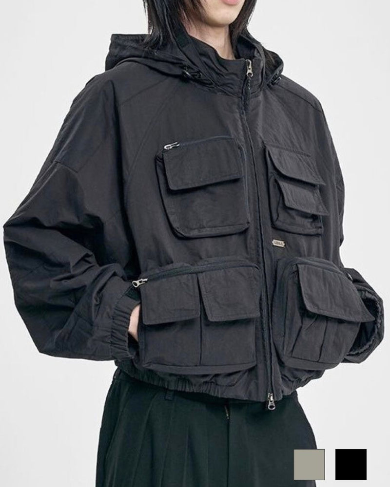 【AJOBYAJO】Cargo Nylon Short Jacket