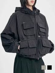 【AJOBYAJO】Cargo Nylon Short Jacket / 【アジョバイアジョ】カーゴナイロンショートジャケット