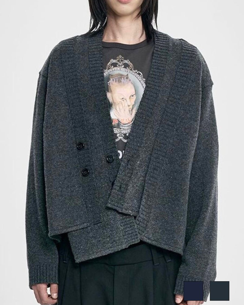 【AJOBYAJO】Double Layered Cardigan
