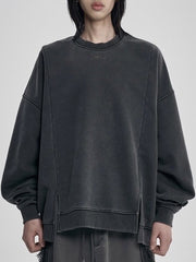 【AJOBYAJO】Twofold Wide Washed Sweatshirt / 【アジョバイアジョ】トゥーフォールドワイドウォッシュドスウェットシャツ１６