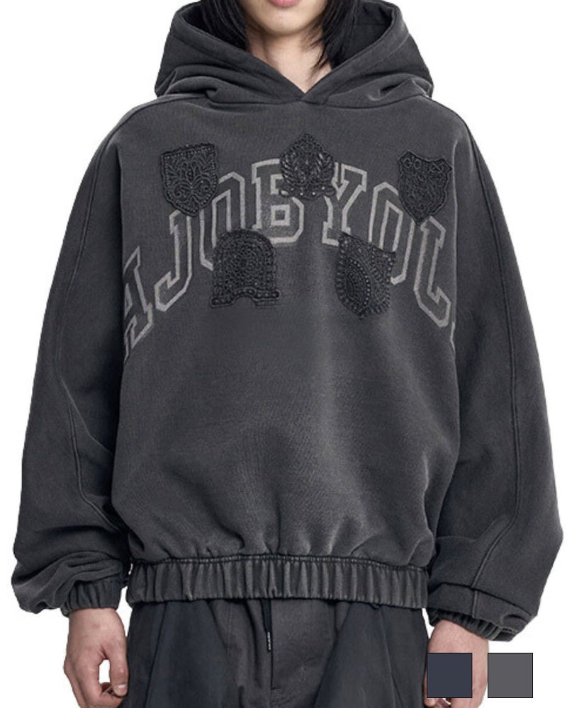 【AJOBYAJO】University Wappen Batwing Hoodie