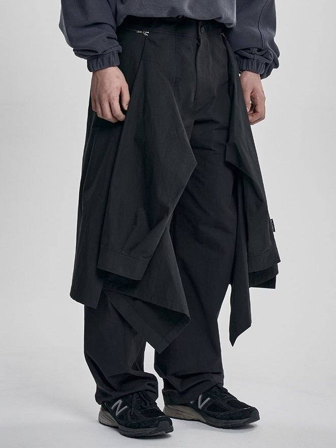【AJOBYAJO】Shirt Layered Pants