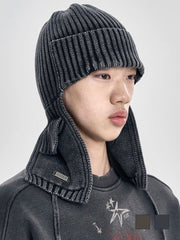 【AJOBYAJO】Washed Knit Trooper Hat / 【アジョバイアジョ】ウォッシュドニットトゥルーバーニット帽
