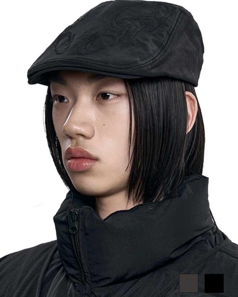 【AJOBYAJO】Tribal Logo Nylon Flat Cap
