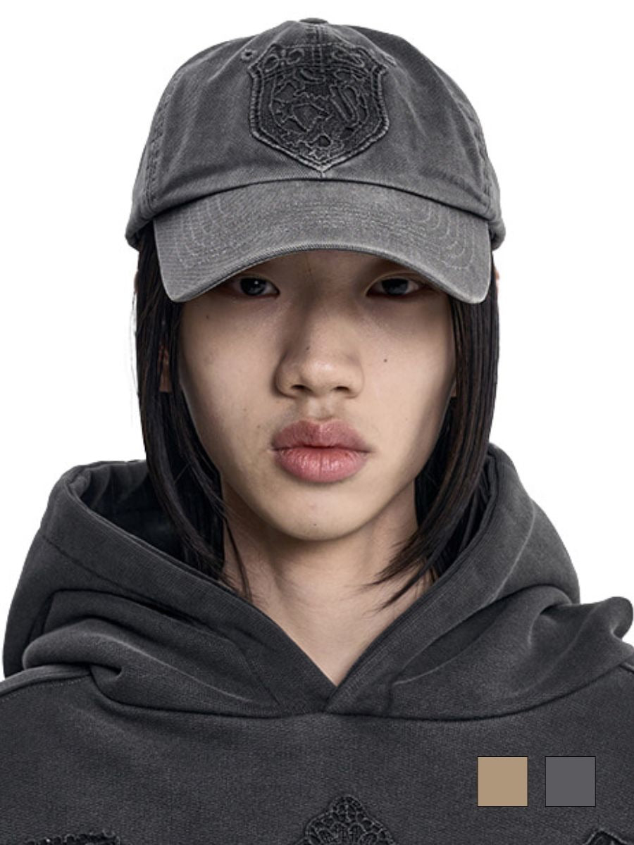 【AJOBYAJO】Wappen Washed Cap / 【アジョバイアジョ】ワッペンウォッシュドキャップ