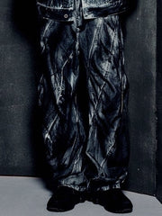 【NOMANUAL】STAINED D.L DENIM PANTS