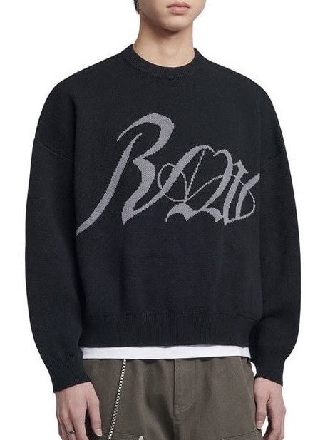 【NOMANUAL】RAW JACQUARD KNIT