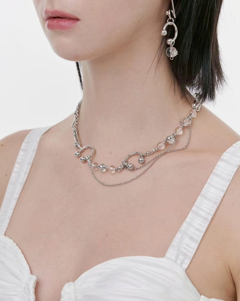 【PEG LEG】Flow silhouette necklace