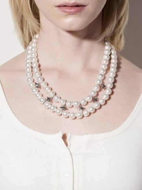 【PEG LEG】Pearl star Bridge 2necklace