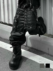 【UNIZ】8 Backs J-Cut Pants / 【ユニズ】ダーティーライクレイヤードバルーンデニムパンツ