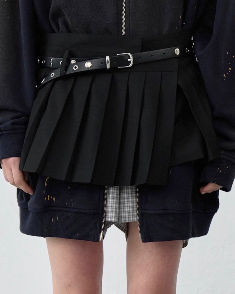 【LCDC】PLEATS DETAIL LAYERED SKIRT