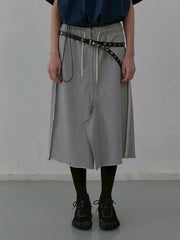 【LCDC】RAW CUT DETAIL JERSEY SKIRT / 【エルシーディーシー・ティーエム】ローカットディティールスウェットスカート