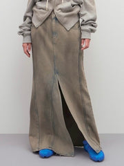 【LCDC】DIRTY WASHED DENIM SKIRT / 【エルシーディーシー・ティーエム】ダーティウォッシュデニムスカート