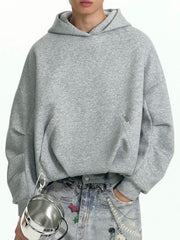 【TGNS】Pleated Air Layer Hooded Sweatshirt / 【ツーガンズ】プリーツレイヤープルオーバーパーカー