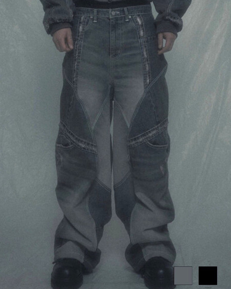 【SURGERY】surgery rebuild denim wide pants