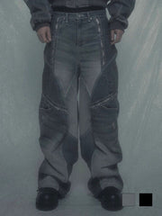 【SURGERY】surgery rebuild denim wide pants / 【サージェリー】サージェリー リビルド デニム ワイド パンツ