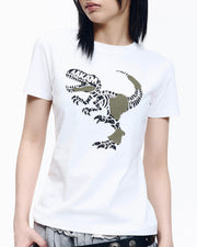 【AAKAM】Dino Patch Half Top