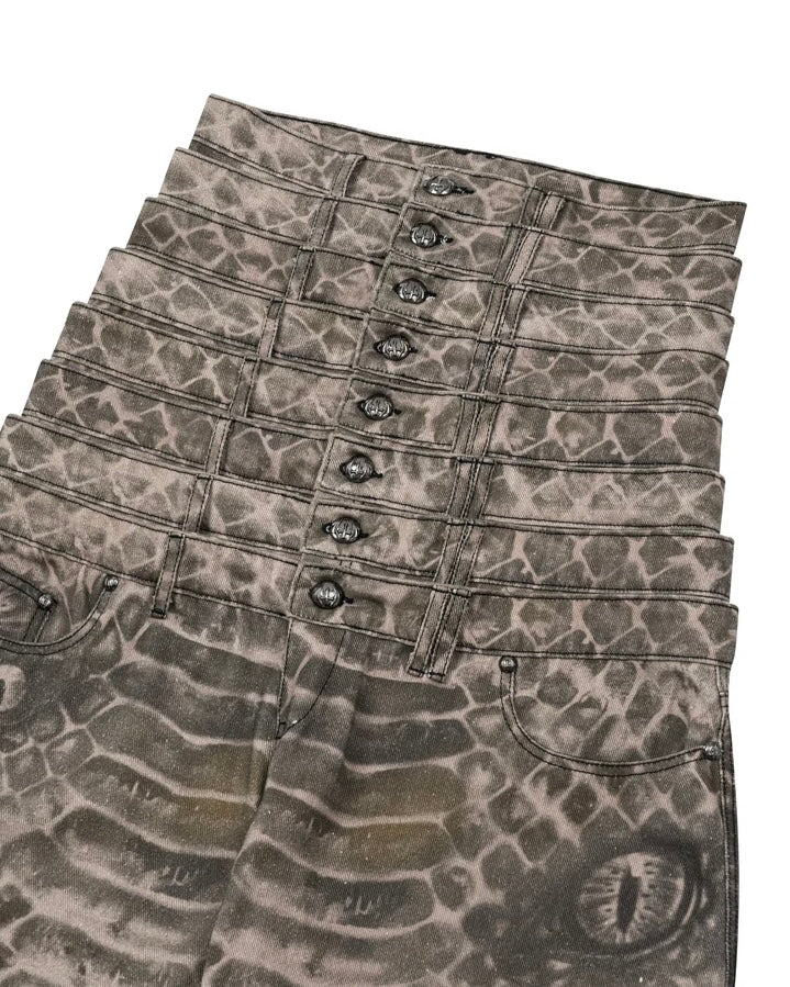 【UNIZ】8 Backs J-Cut Pants