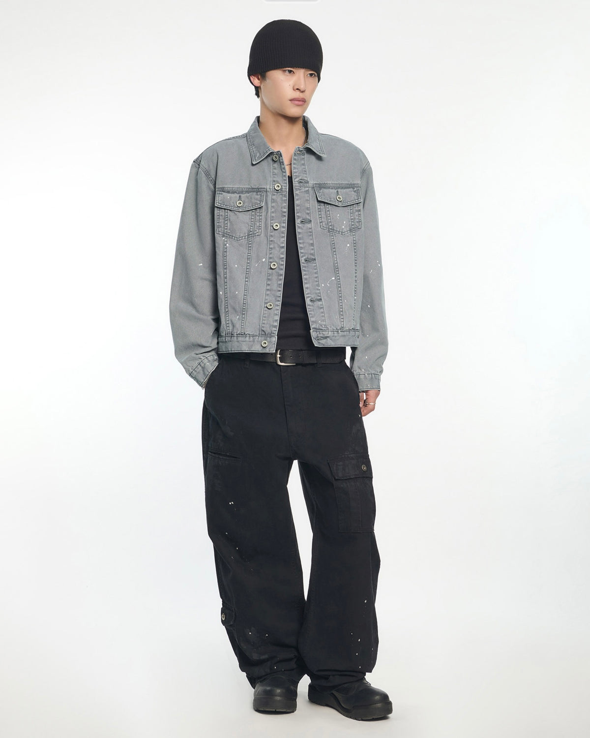 【NOMANUAL】PAINTED TRUCKER JACKET