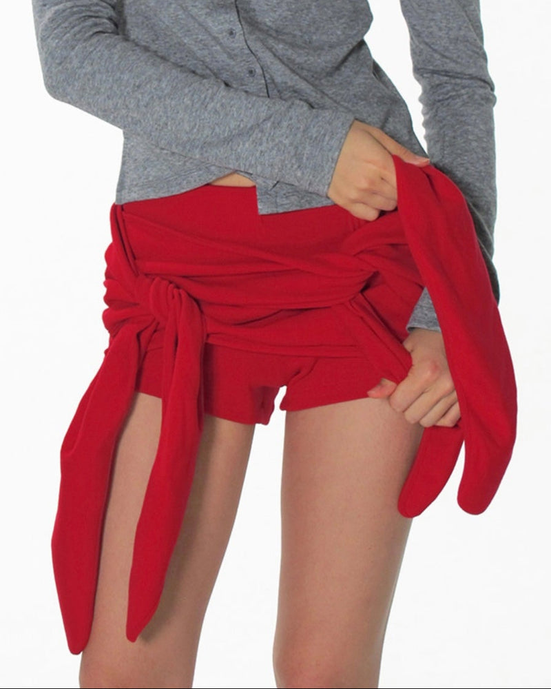 【CRANK】DOUBLE TIED MICRO SHORTS