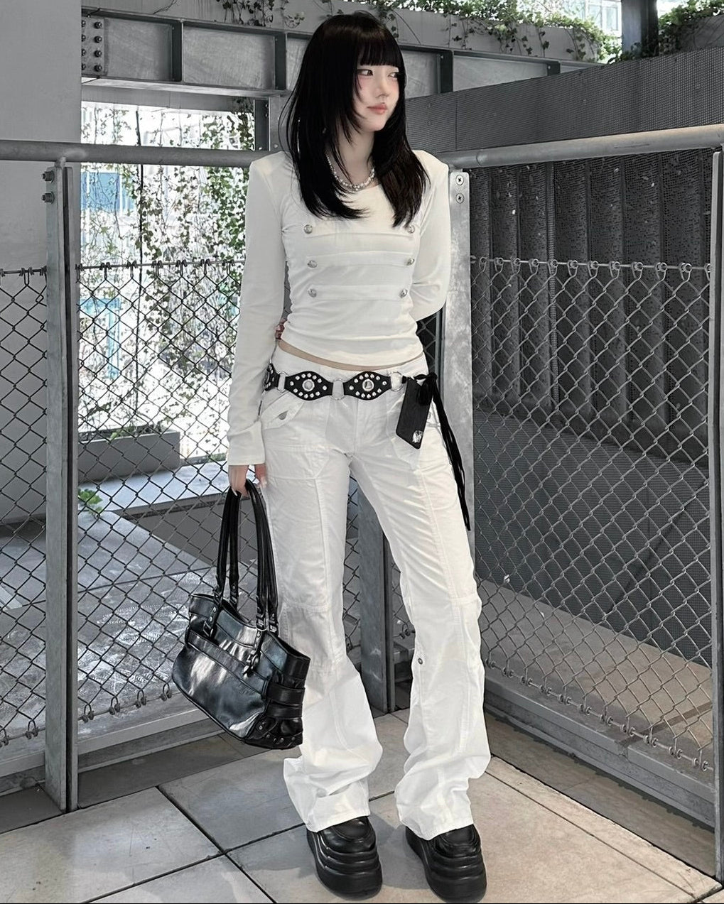 受注制【nmtc+】Napoleon Button Top (2color)