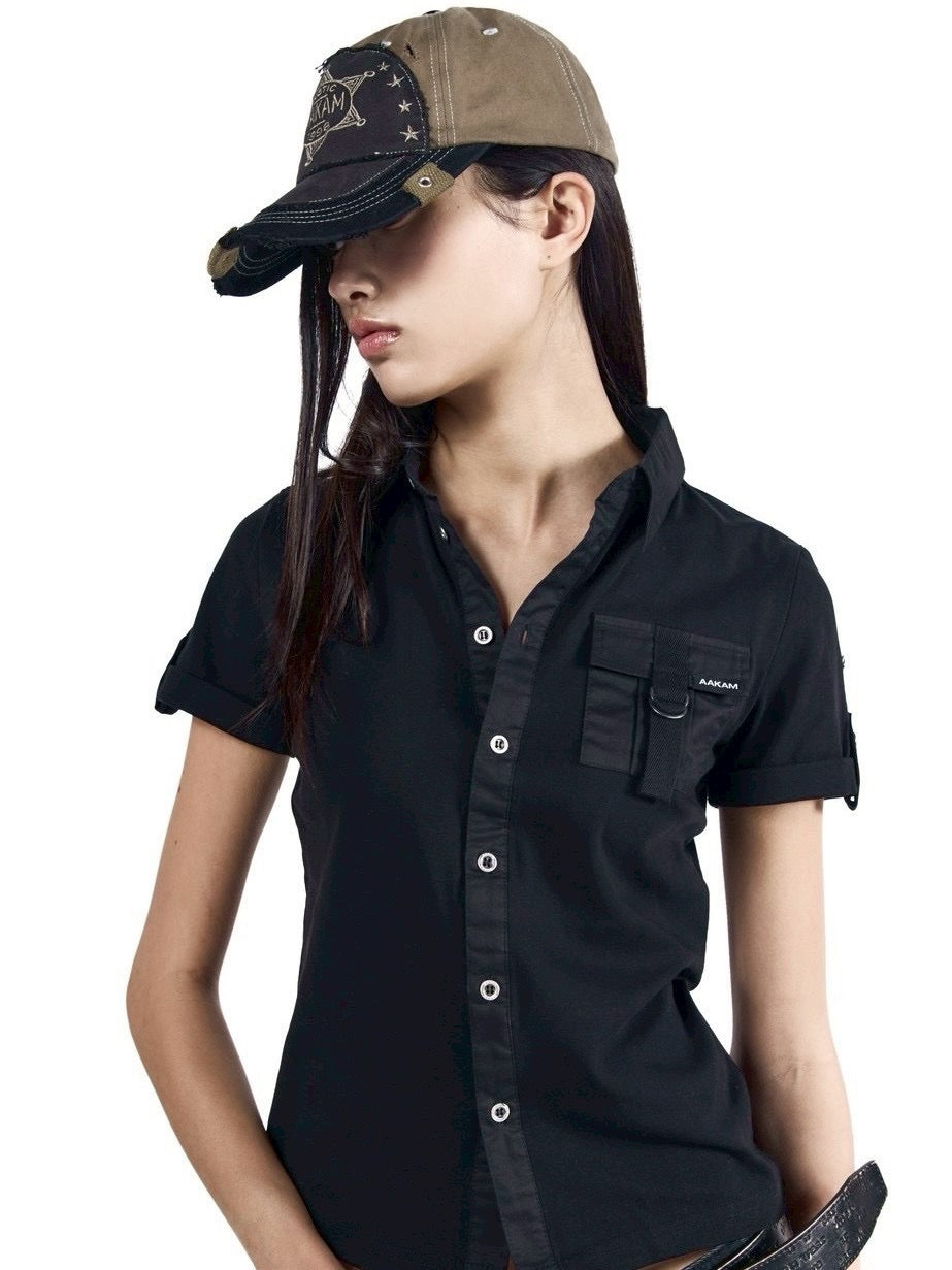 【AAKAM】Rustic Sheriff Ball Cap