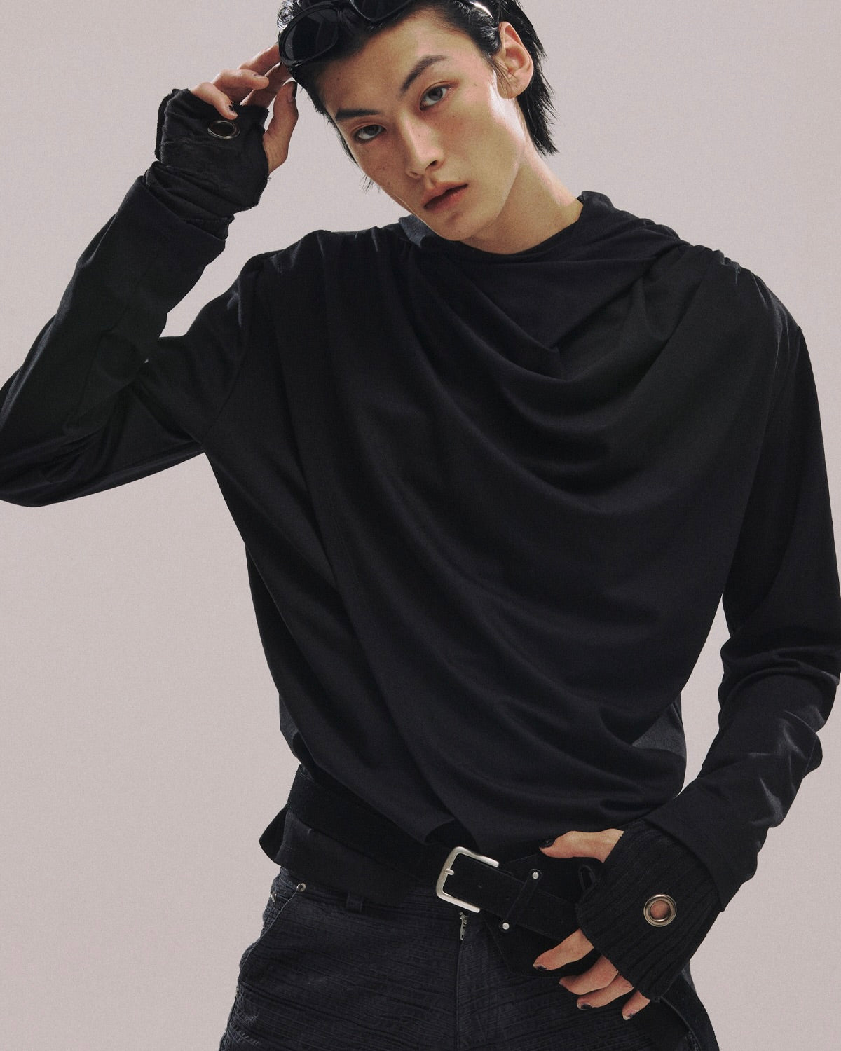 【LECYTO】Avant-garde Drape Hood