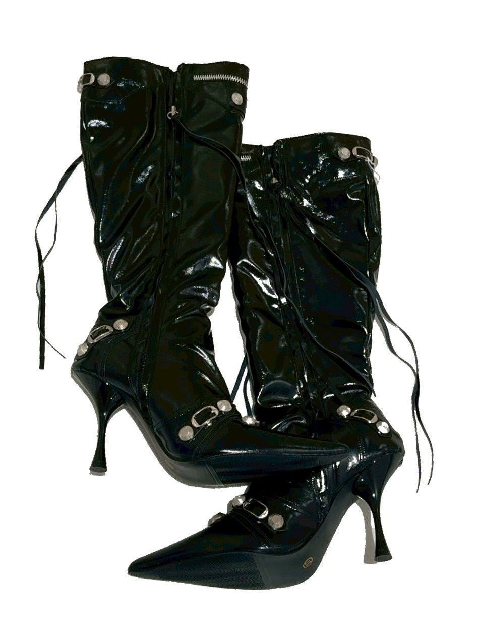 7/11 20:00発売　国際配送【BABY09】Loose Guard  Heel Boots (2color)