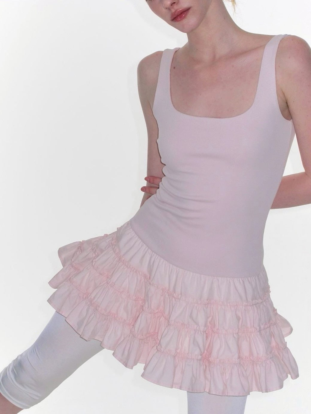 【CRANK】FRILL TIERED DRESS