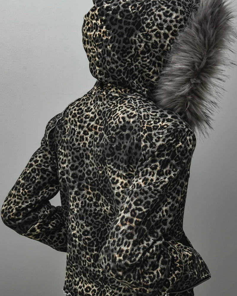 【TYPE SHADE】TYPE REOPARD FUR HOODIE