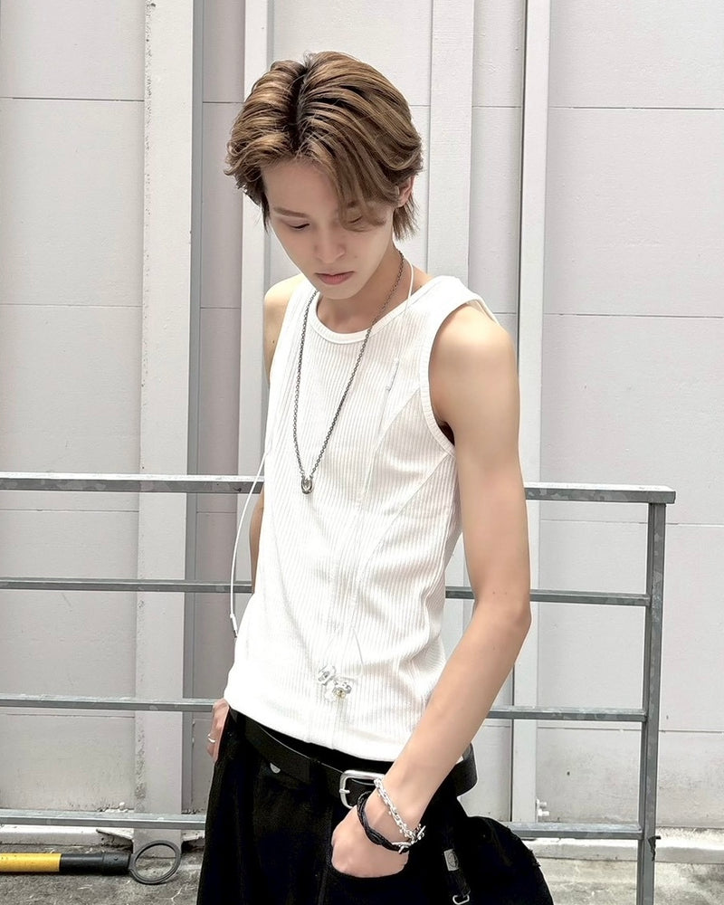 受注制【nmtc+】tight tank top (3color)