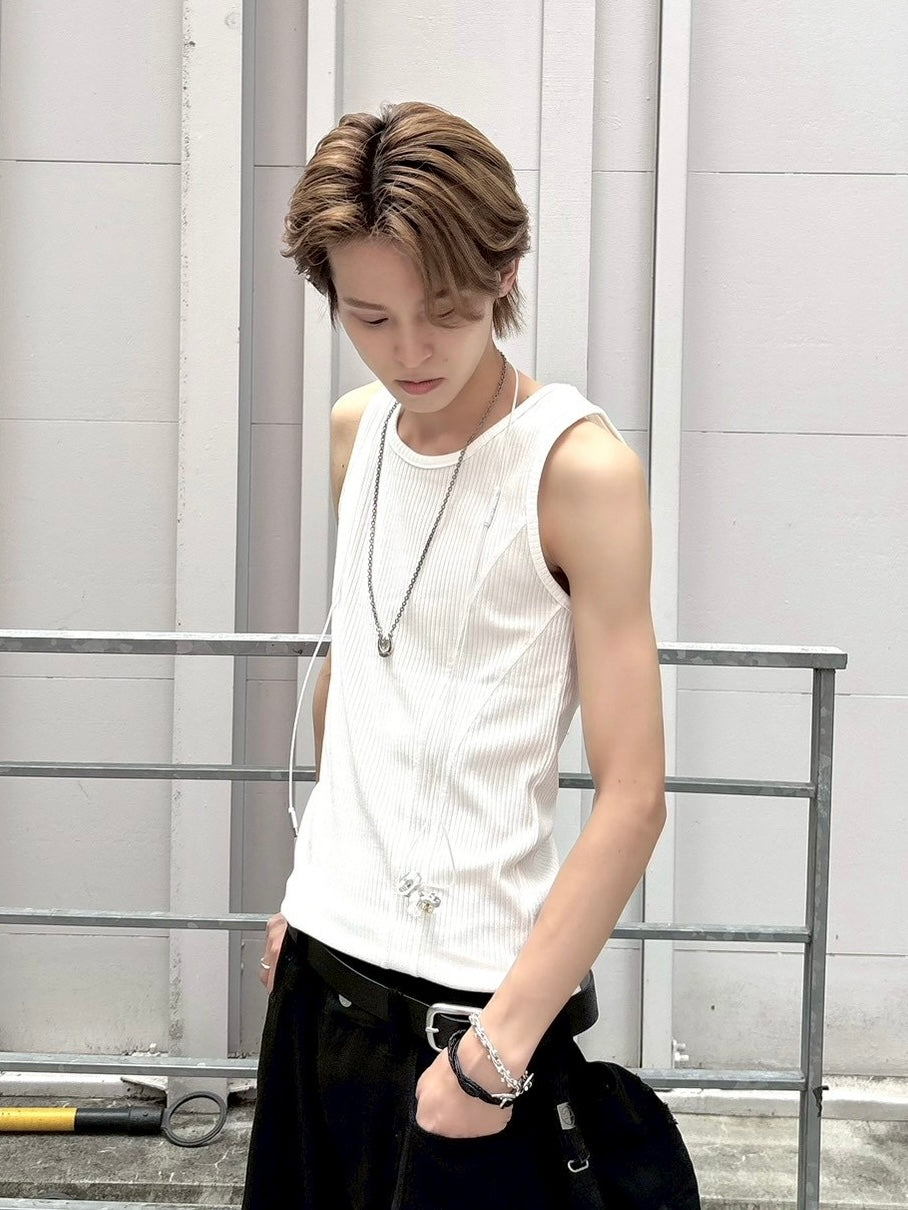 受注制【nmtc+】tight tank top (3color)