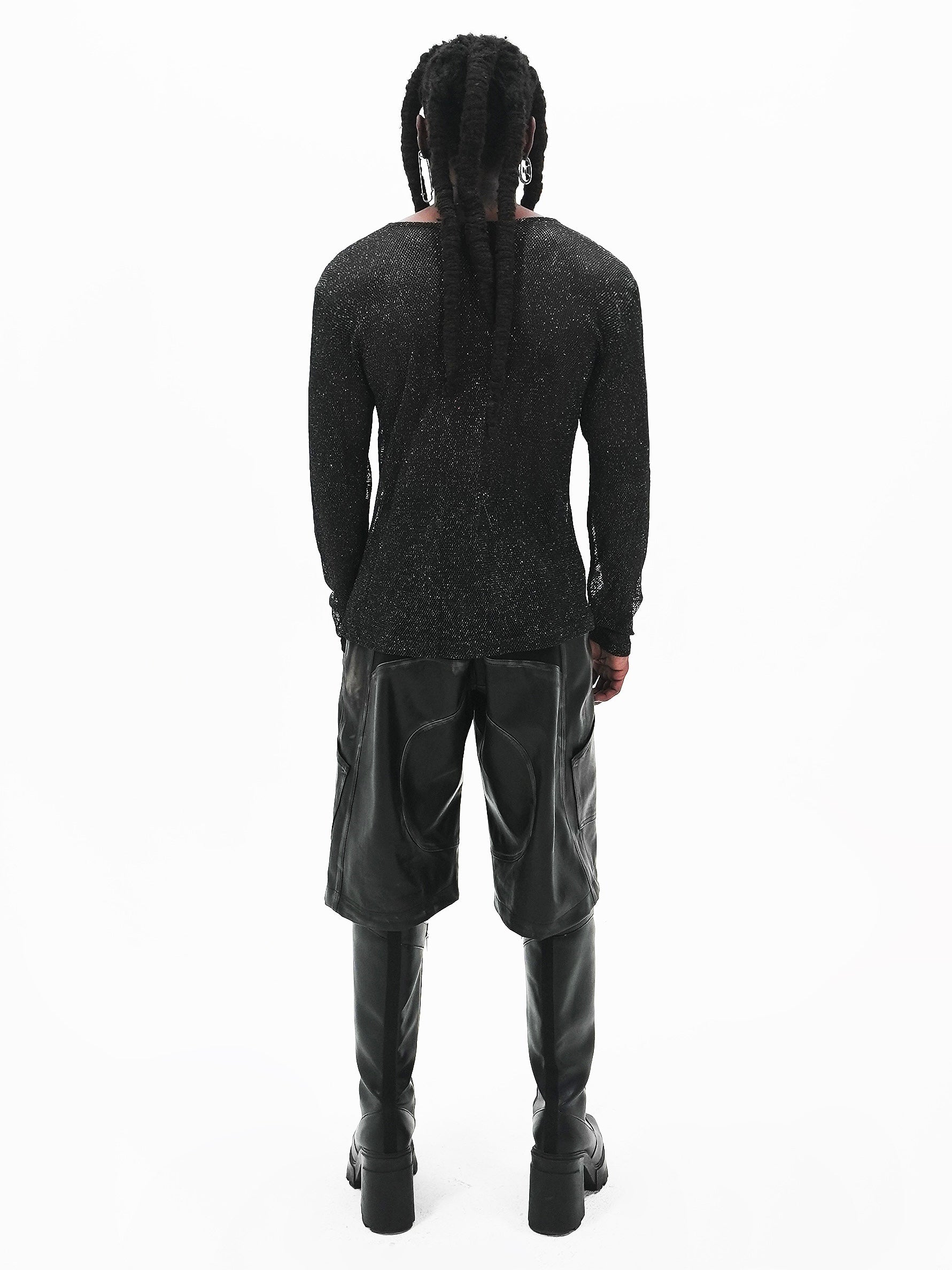 【E RIN AI E】E STARDUST MESH LONG SLEEVE TEE