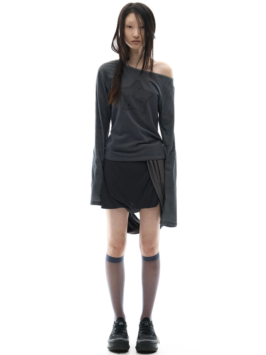【OJOS】Draped Pumpkin Shorts